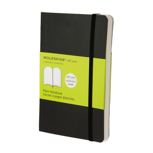 Блокнот Moleskine CLASSIC SOFT Pocket 90x140мм 192стр. нелинованный мягкая обложка черный 9 шт./кор.