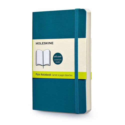Блокнот Moleskine CLASSIC SOFT Pocket 90x140мм 192стр. нелинованный мягкая обложка бирюзовый