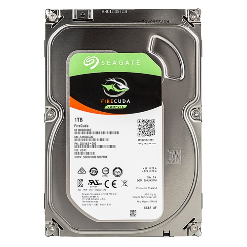 Жесткий диск SEAGATE Firecuda ST1000DX002, 1Тб, гибридный HDD/SSD, SATA III, 3.5"