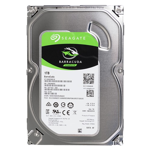 Жесткий диск SEAGATE Barracuda ST1000DM010, 1Тб, HDD, SATA III, 3.5"