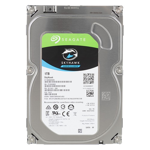 Жесткий диск SEAGATE Skyhawk ST1000VX005, 1Тб, HDD, SATA III, 3.5"