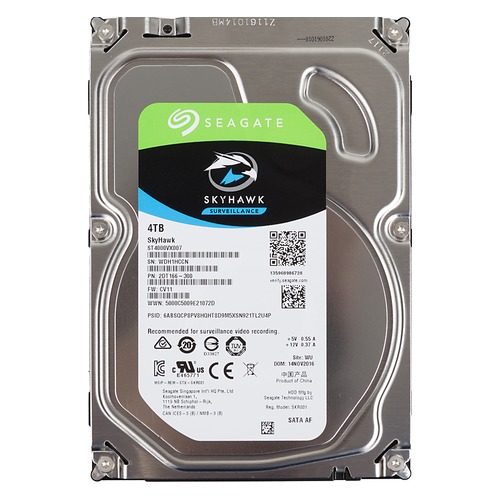 Жесткий диск SEAGATE Skyhawk ST4000VX007, 4Тб, HDD, SATA III, 3.5"