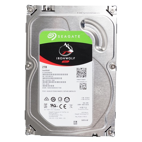 Жесткий диск SEAGATE Ironwolf ST2000VN004, 2Тб, HDD, SATA III, 3.5"