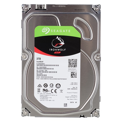 Жесткий диск SEAGATE Ironwolf ST3000VN007, 3Тб, HDD, SATA III, 3.5"