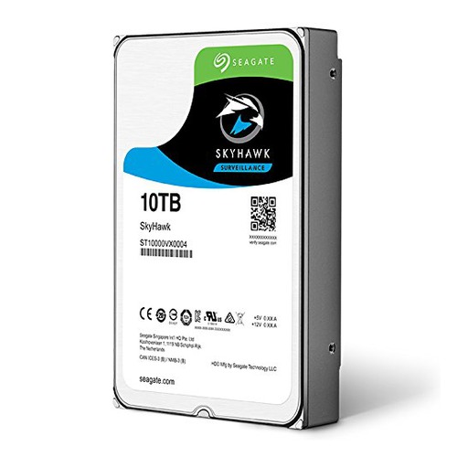 Жесткий диск SEAGATE Skyhawk ST10000VX0004, 10Тб, HDD, SATA III, 3.5"