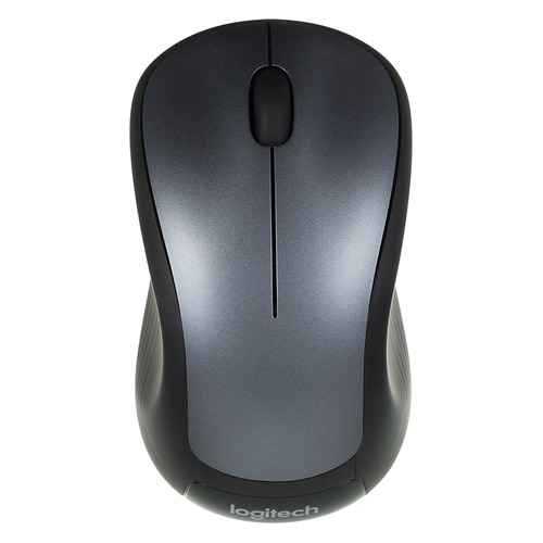 Мышь LOGITECH M310, оптическая, беспроводная, USB, черный и серебристый [910-003986]