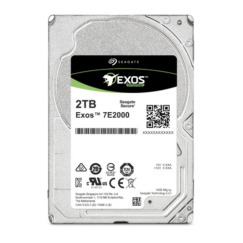 Жесткий диск SEAGATE Exos ST2000NX0253, 2Тб, HDD, SATA III, 2.5"