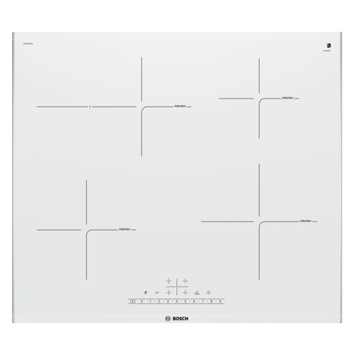 Варочная панель BOSCH PIF672FB1E, индукционная, независимая, белый