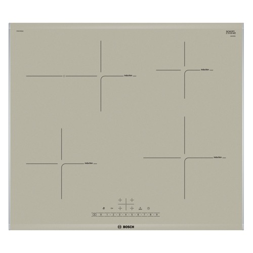 Варочная панель BOSCH PIF673FB1E, индукционная, независимая, бежевый