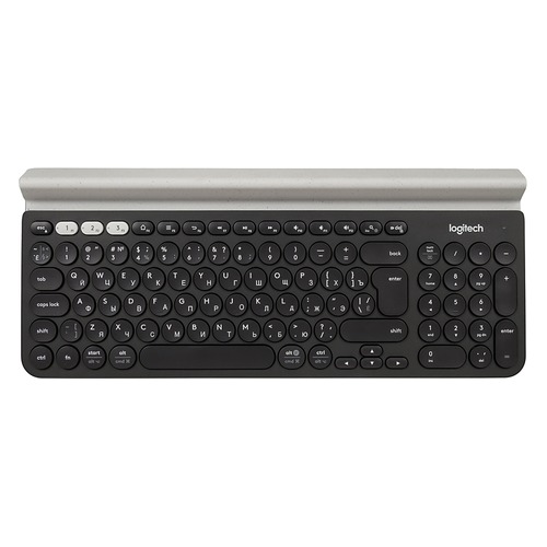 Клавиатура LOGITECH Multi-Device K780, USB, беспроводная, черный + белый [920-008043]