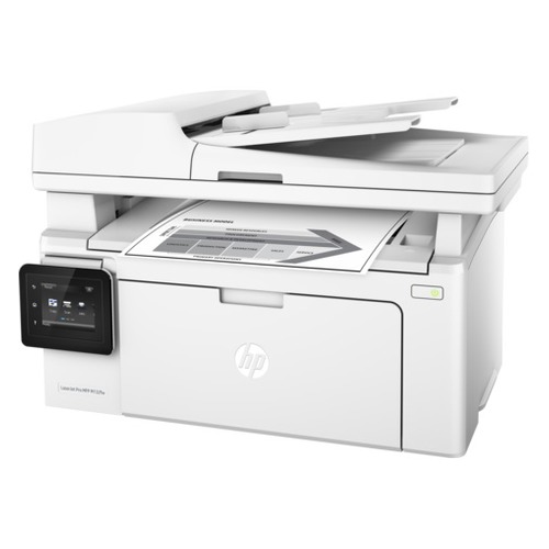 МФУ лазерный HP LaserJet Pro MFP M132fw RU, A4, лазерный, белый [g3q65a]