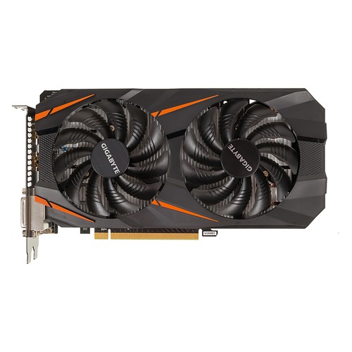 Видеокарта GIGABYTE nVidia GeForce GTX 1060 , GV-N1060WF2OC-3GD, 3Гб, GDDR5, OC, Ret