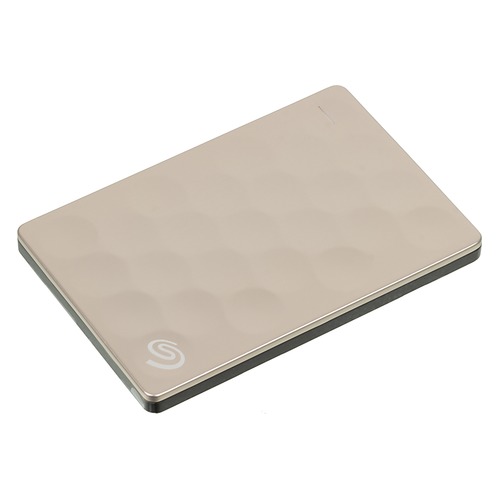 Внешний жесткий диск SEAGATE Ultra Slim STEH1000201, 1Тб, золотистый