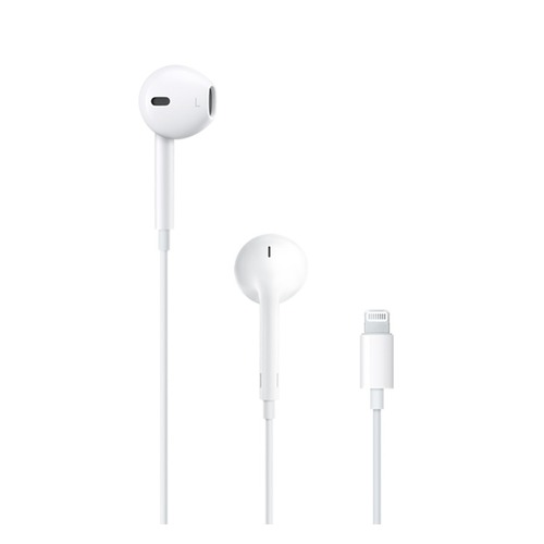 Наушники с микрофоном APPLE EarPods, c lighting разъемом, Lightning, вкладыши, белый [mmtn2zm/a]