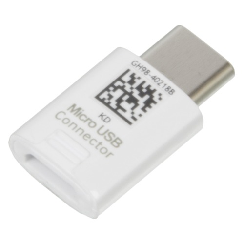 Адаптер SAMSUNG EE-GN930, micro USB B (m), USB Type-C (m), белый [ee-gn930bwrgru]