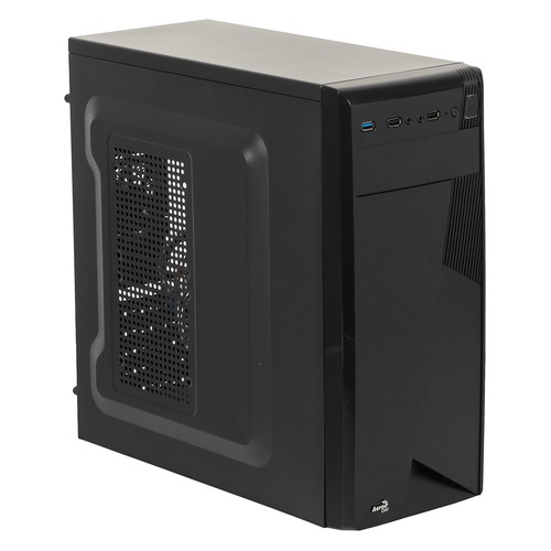 Корпус ATX AEROCOOL CS-1101, Midi-Tower, без БП, черный