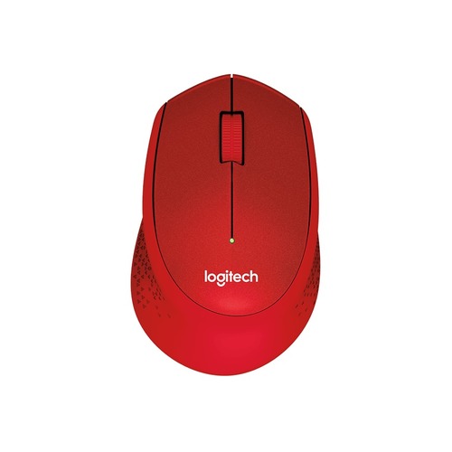 Мышь LOGITECH M330, оптическая, беспроводная, USB, красный [910-004911]