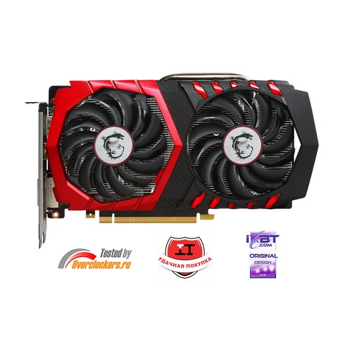 Видеокарта MSI nVidia GeForce GTX 1050TI , GeForce GTX 1050 Ti GAMING X 4G, 4Гб, GDDR5, OC, Ret