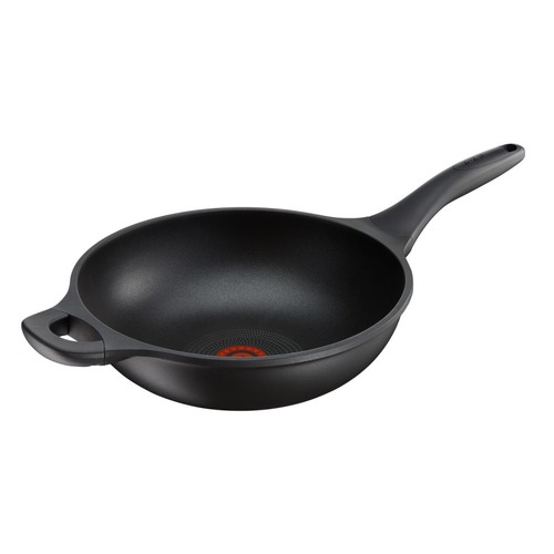 Сковорода ВОК (WOK) TEFAL Supreme Gusto H1181974, 28см, без крышки, черный [2100094924]