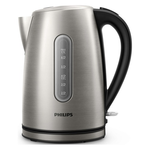 Чайник электрический PHILIPS HD9327/10, 2200Вт, серебристый