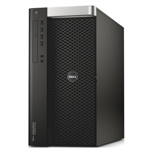 Рабочая станция DELL Precision R7910, Intel Xeon E5-2637 v3, DDR4 8Гб, 500Гб + 500Гб, NVIDIA NVS 310 - 1024 Мб, DVD-RW, Windows 10 Professional, черный [210-acyx-2]