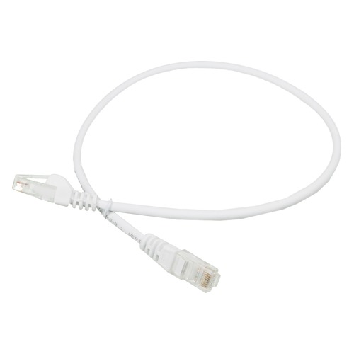 Кабель Патч-корд LANMASTER UTP, вилка RJ-45, вилка RJ-45, кат.5е, LSZH, 0.5м, белый [lan-pc45/u5e-0.5-wh]