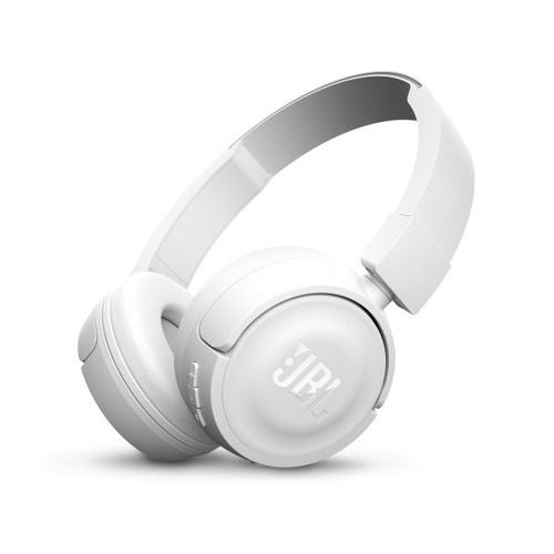 Наушники с микрофоном JBL T450BT, Bluetooth, накладные, белый [jblt450btwht]