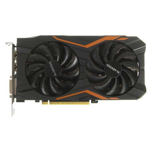 Видеокарта GIGABYTE nVidia GeForce GTX 1050TI , GV-N105TG1 GAMING-4GD, 4Гб, GDDR5, OC, Ret