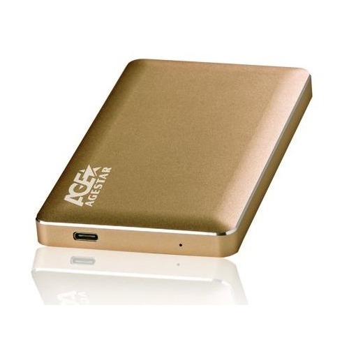 Внешний корпус для HDD AGESTAR 3UB2A16C, золотистый