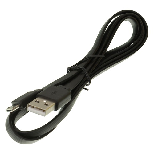 Кабель BURO micro USB B (m), USB A(m), 1м, черный [bhp microusb 1m flat]