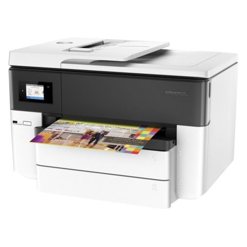 МФУ струйный HP OfficeJet Pro 7740 WF AiO, A3, цветной, струйный, белый [g5j38a]