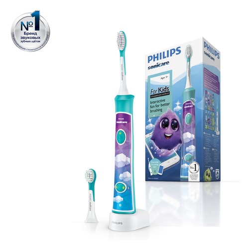 Электрическая зубная щетка PHILIPS Sonicare For Kids HX6322/04 белый