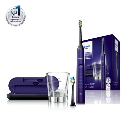 Электрическая зубная щетка PHILIPS Sonicare DiamondClean HX9372/04 сиреневый