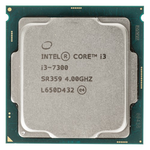 Процессор INTEL Core i3 7300, LGA 1151, OEM [cm8067703014426s r359]