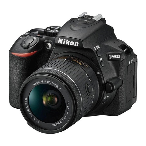 Зеркальный фотоаппарат NIKON D5600 kit ( 18-55 VR AF-P f/3.5-5.6G), черный