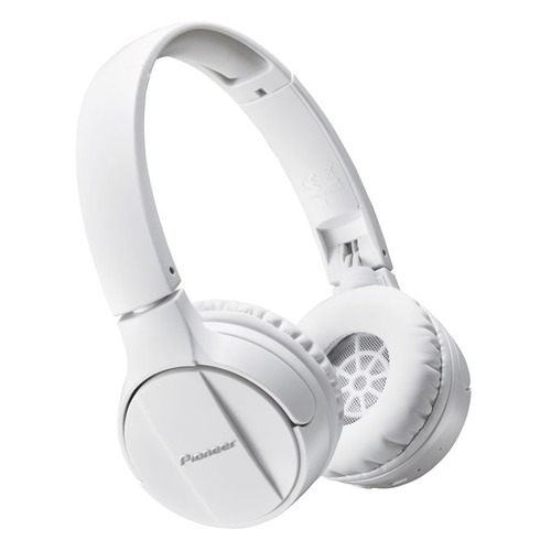 Наушники с микрофоном PIONEER SE-MJ553BT-W, Bluetooth, мониторы, белый