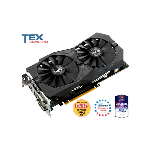 Видеокарта ASUS nVidia GeForce GTX 1050TI , STRIX-GTX1050TI-4G-GAMING, 4Гб, GDDR5, Ret