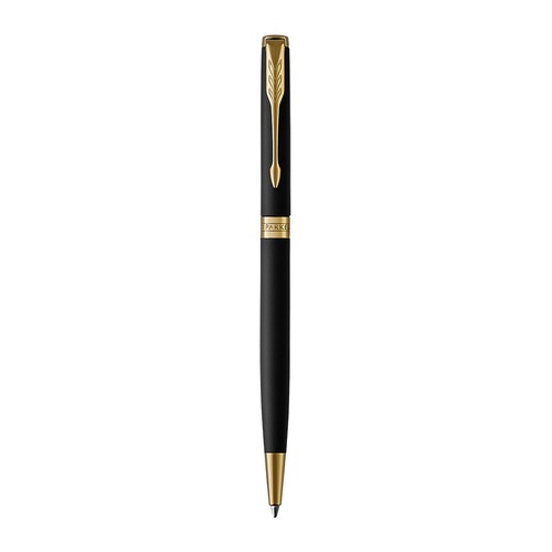 Ручка шариковая Parker Sonnet Core K428 Slim (1931520) Matte Black GT M черные чернила подар.кор.