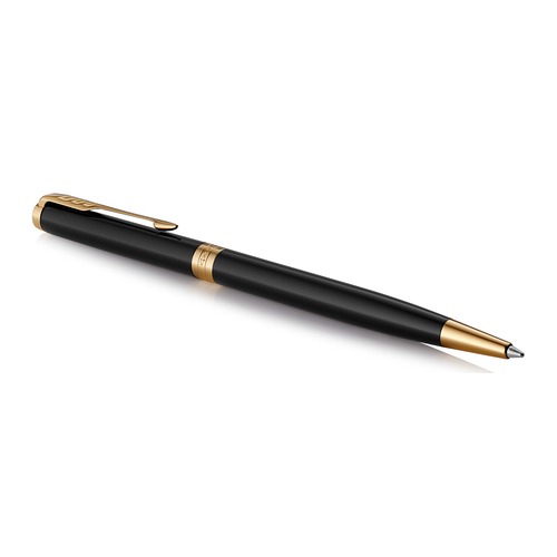 Ручка шариковая Parker Sonnet Core K430 Slim (1931498) LaqBlack GT M черные чернила подар.кор.