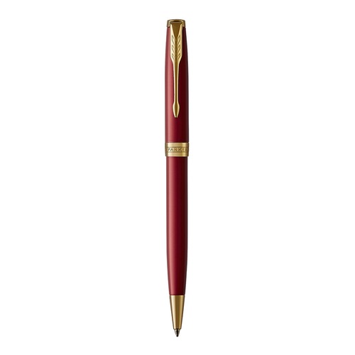 Ручка шариковая Parker Sonnet Core K539 (1931476) LaqRed GT M черные чернила подар.кор.