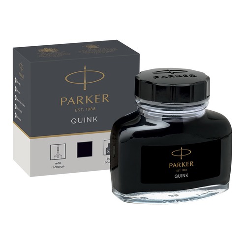 Флакон с чернилами Parker Quink Ink Z13 (1950375) черный чернила 57мл для ручек перьевых