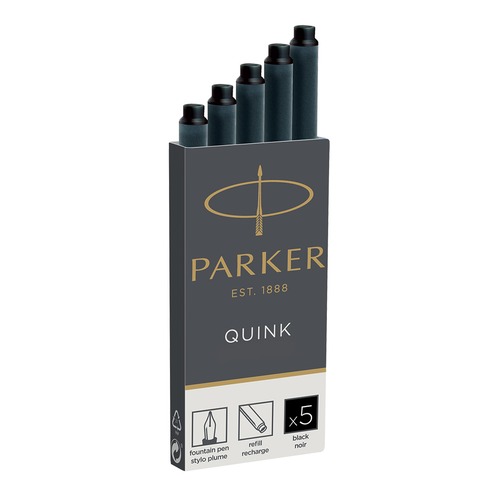 Картридж Parker Quink Ink Z11 (1950382) черный чернила для ручек перьевых (5шт)