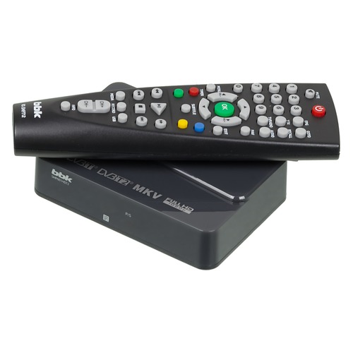 Ресивер DVB-T2 BBK SMP001HDT2, темно-серый