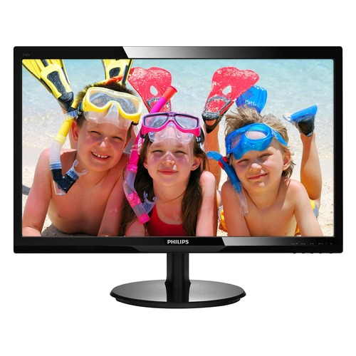 Монитор PHILIPS 246V5LDSB (00/01) 24", черный