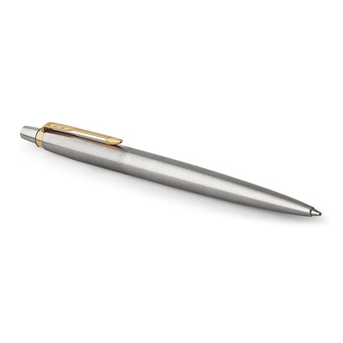 Ручка шариковая Parker Jotter Core K691 (1953182) Stainless Steel GT M синие чернила подар.кор.