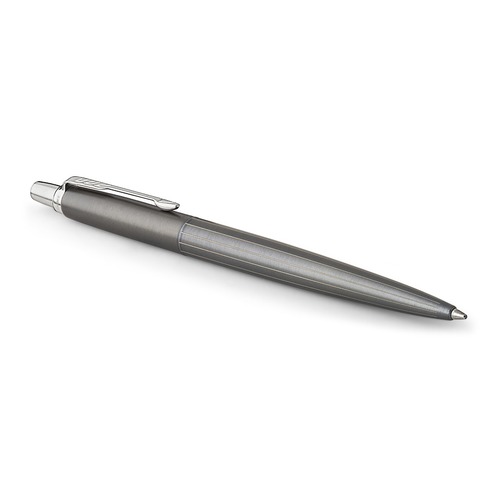 Ручка шариковая Parker Jotter Premium K176 (1953199) Oxford Grey Pinstripe CT M синие чернила подар.