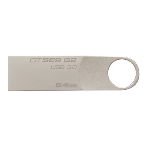 Флешка USB KINGSTON DataTraveler SE9 G2 64Гб, USB3.0, серебристый [dtse9g2/64gb]