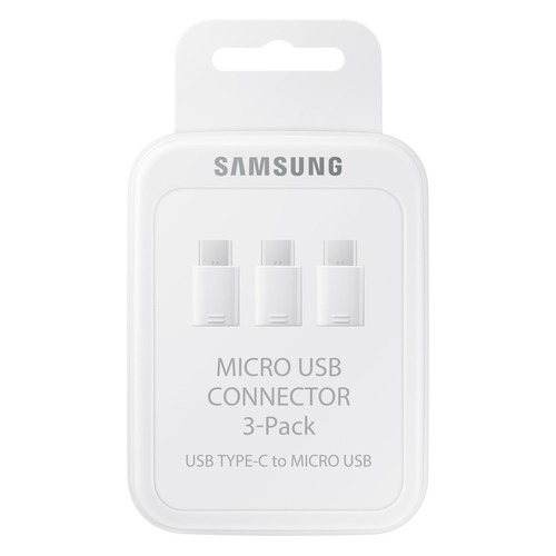 Переходник SAMSUNG EE-GN930KWRGRU, micro USB B (m), USB Type-C (m), белый