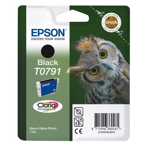 Картридж EPSON T0791, черный [c13t07914010]