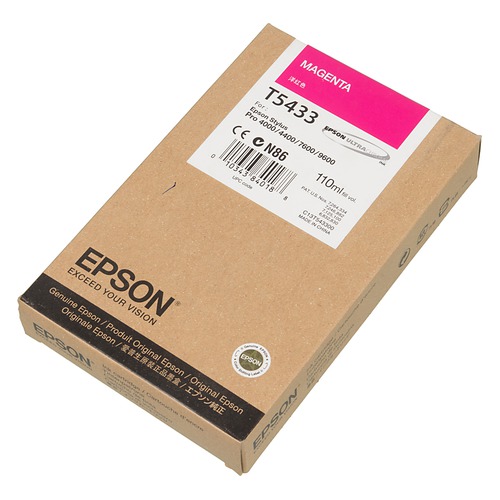 Картридж EPSON T5433, пурпурный [c13t543300]